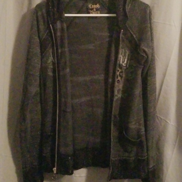 Authentic Crash and Burn Jaket  hoodie sweater - Picture 6 of 8